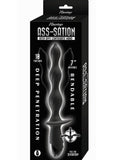Ass-Sation Deep Dive Contoured Wand Rechargeable Silicone Anal Probe - Black