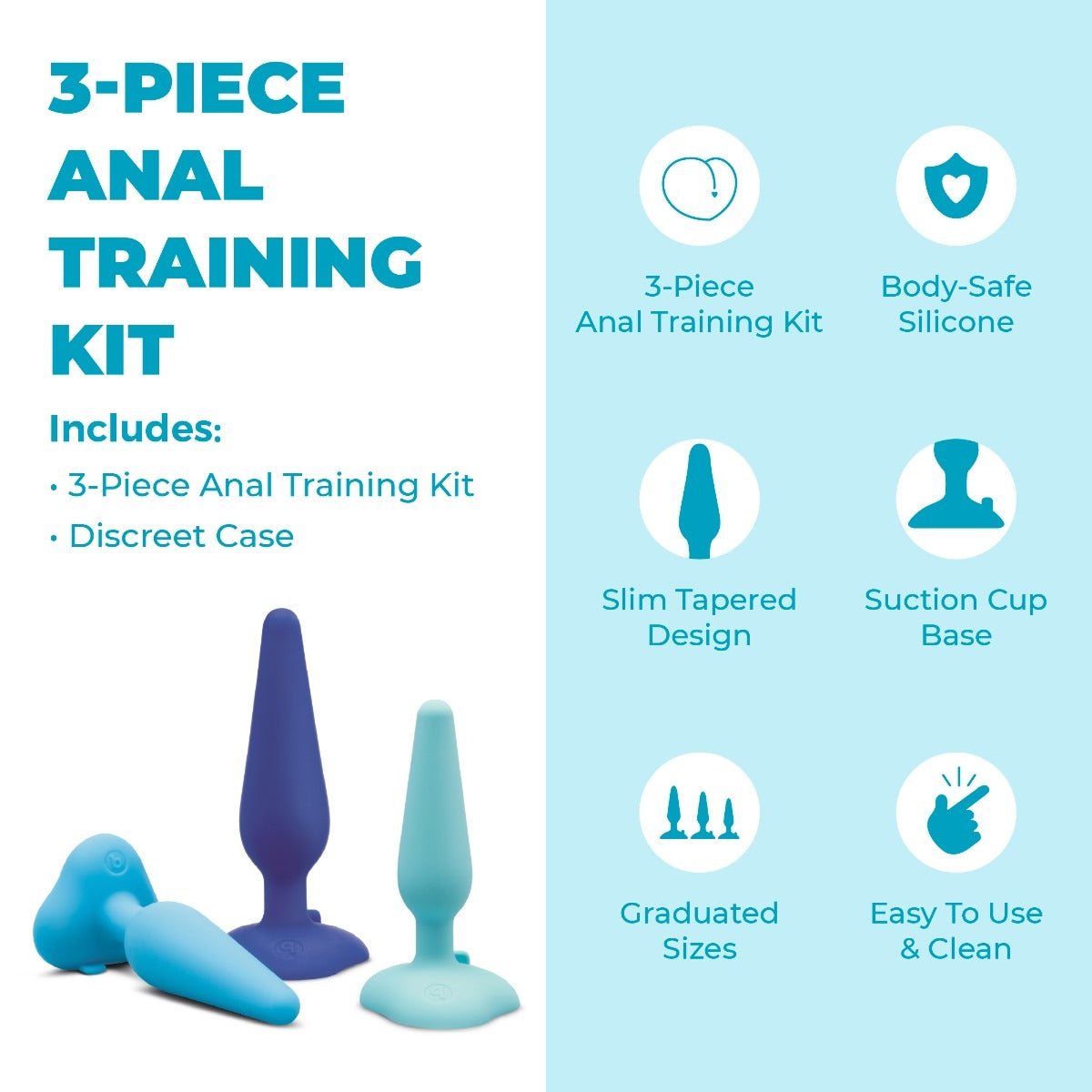 b-Vibe 3-Piece Anal Plug Training Kit