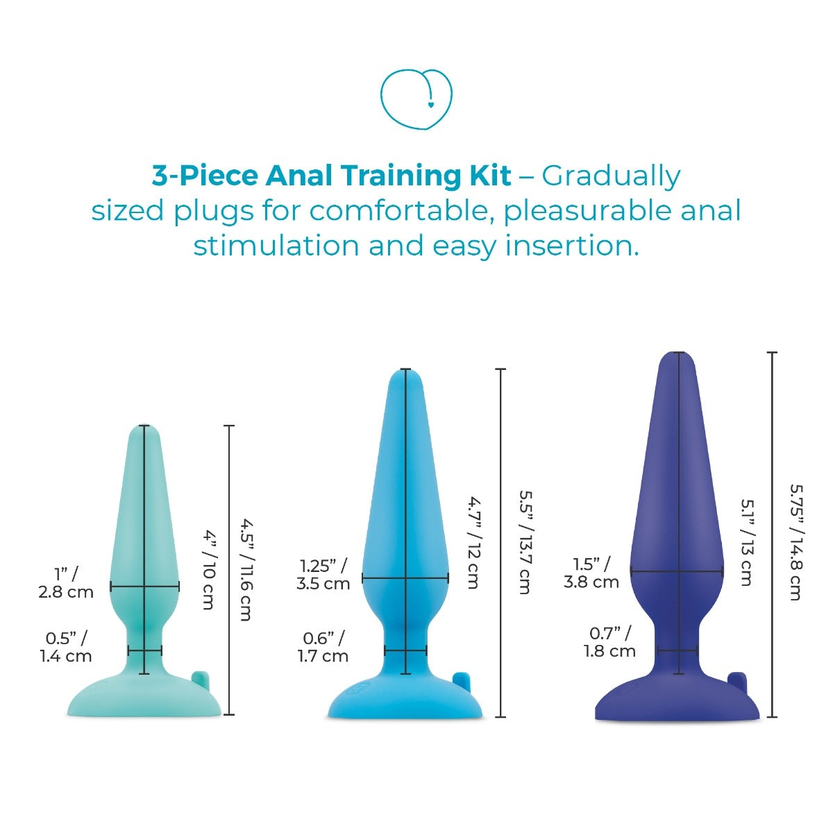 b-Vibe 3-Piece Anal Plug Training Kit