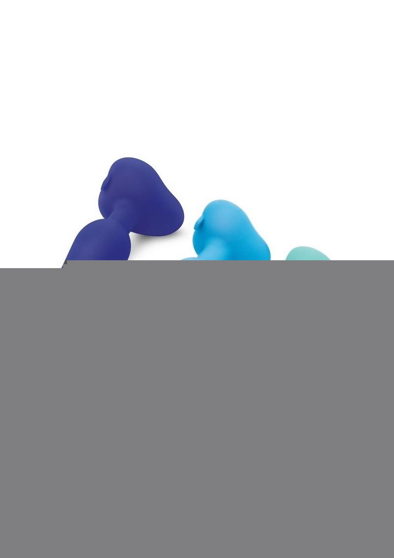 B-Vibe Anal Silicone Training Kit - Blue - 3 Piece