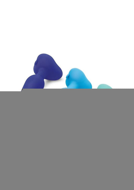 B-Vibe Anal Silicone Training Kit - Blue - 3 Piece