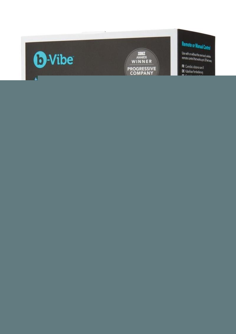 B-Vibe Triplet Anal Beads Rechargeable Silicone Beads with Remote Control - Black