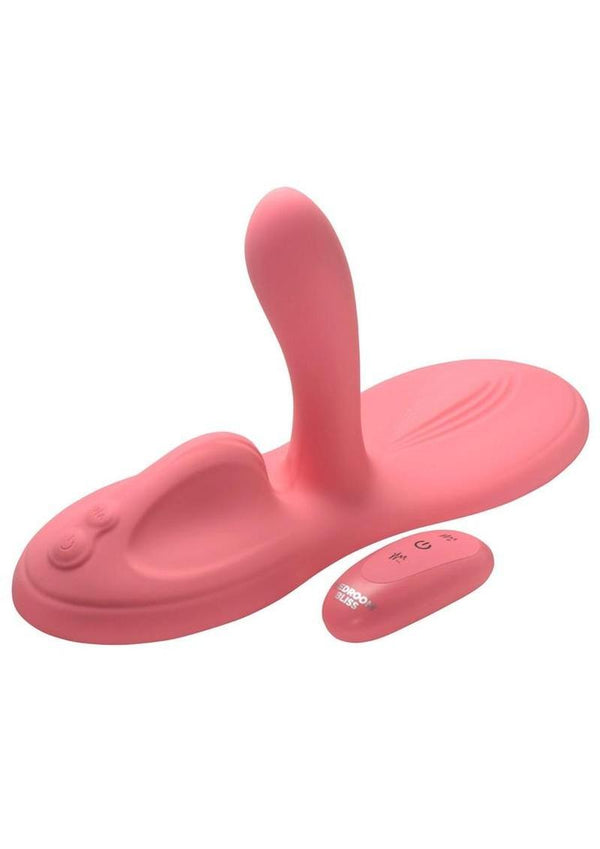 Bedroom Bliss Lover's Grinder Rechargeable Silicone Grinder with Remote Control - Pink