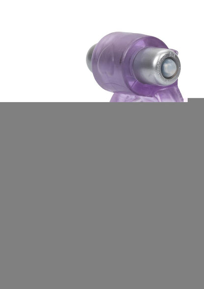 Double Diver Vibrating Enhancer with Flexible Penetrator 3 Speed Removable Bullet - Clear