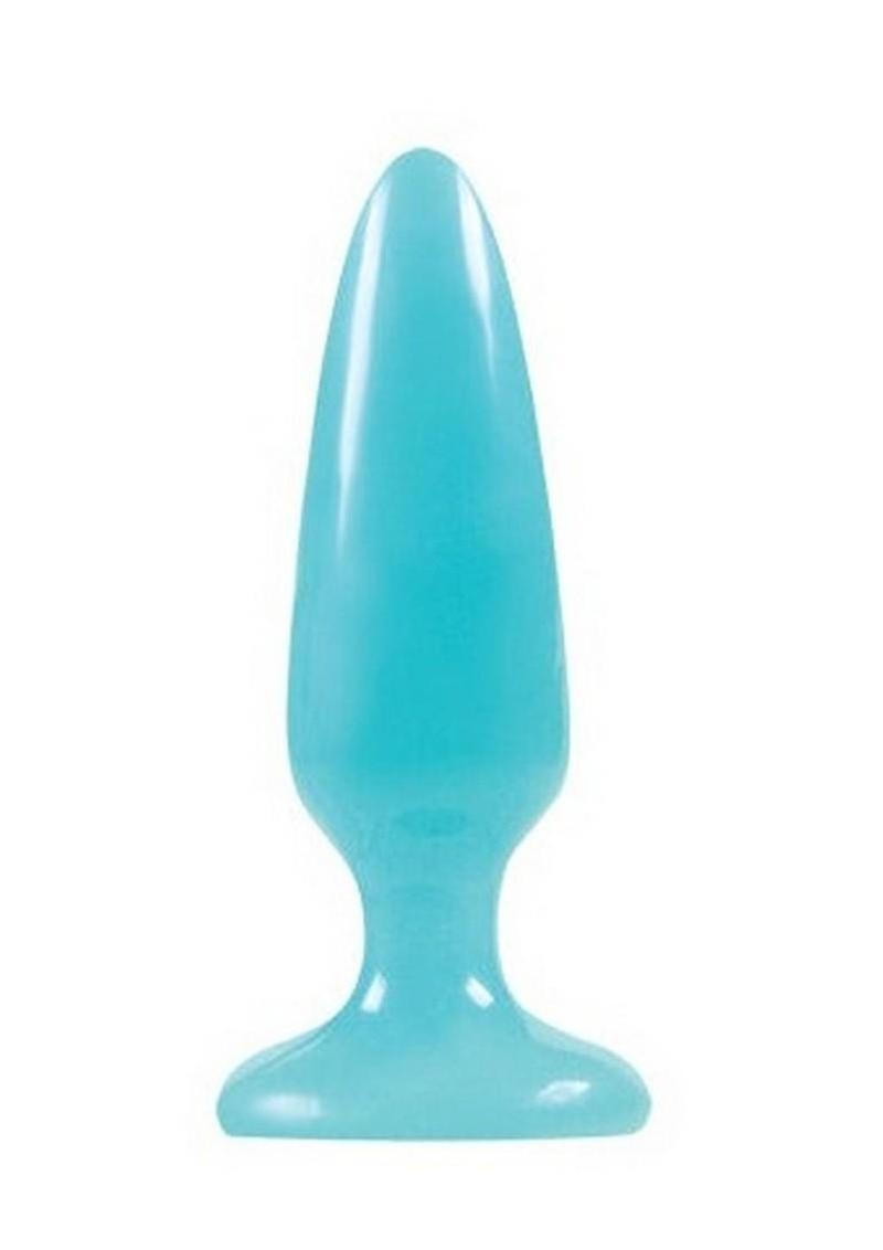 Firefly Pleasure Plug Butt Plug - Blue/Glow In The Dark