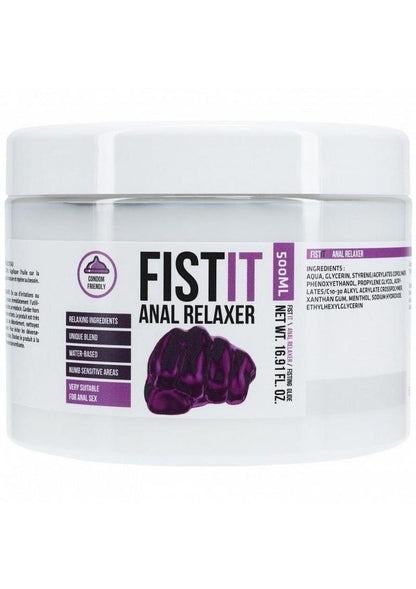 Fist It Anal Relaxer Water Based Lubricant - 16.9oz/500ml