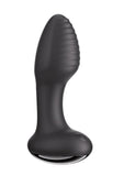 Frenzy Pressure Sensing App Control Rotating Rechargeable Silicone Butt Plug - Black