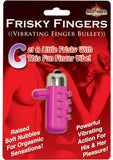 Frisky Fingers Silicone Finger Sleeve with Vibrating Bullet - Magenta/Pink