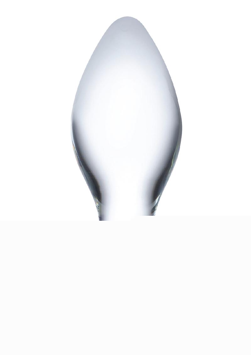 Glas Classic Glass Butt Plug - Clear - 4in