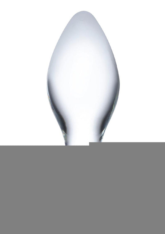 Glas Classic Glass Butt Plug - Clear - 4in