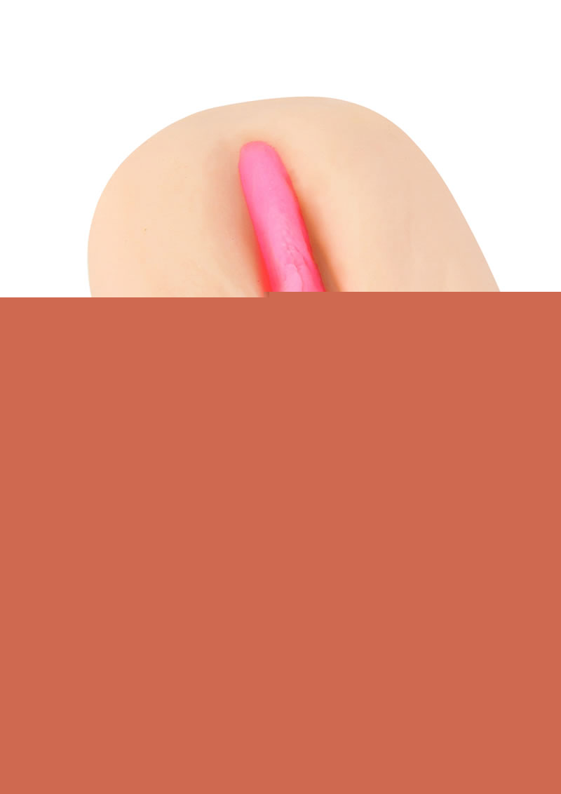 Hustler Memphis Monroe Dual Vibrating Pussy and Ass Masturbator with Remote Control Bullets - Flesh