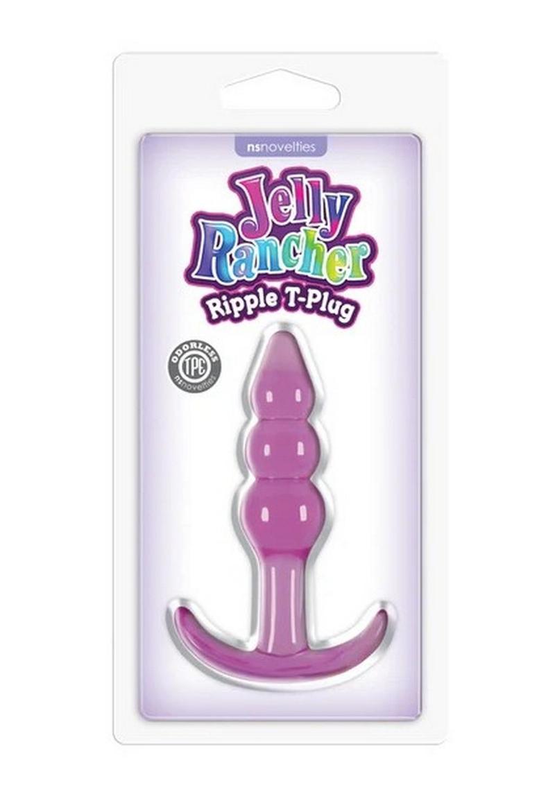 Jelly Rancher Ripple T Plug Butt Plug - Purple