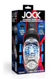 Jock Spinning, Thrusting, and Vibrating Rechargeable Masturbator - Black/Clear