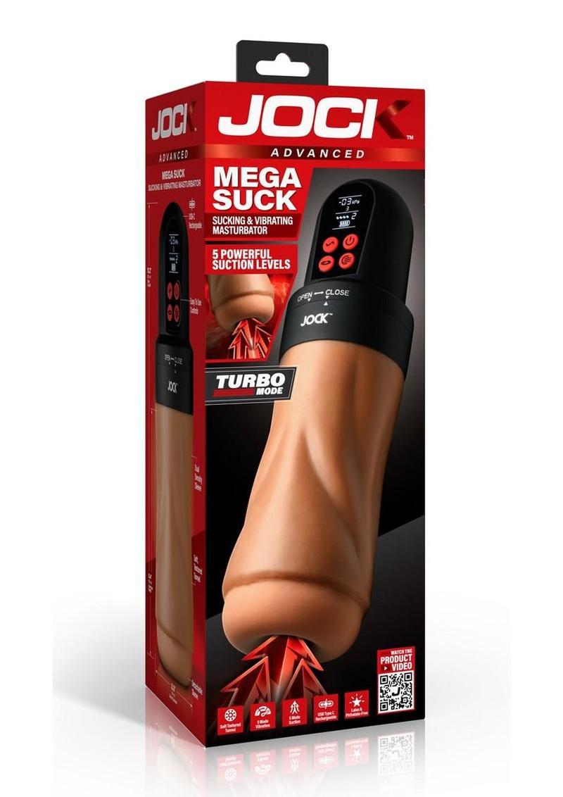 Jock Sucking and Vibrating Rechargeable Masturbator - Vanilla