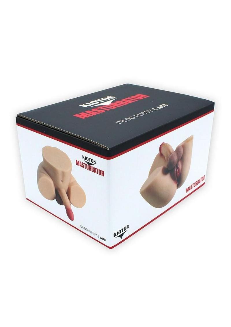 Kiotos Masturbator Silicone Dildo with Pussy and Ass - Vanilla