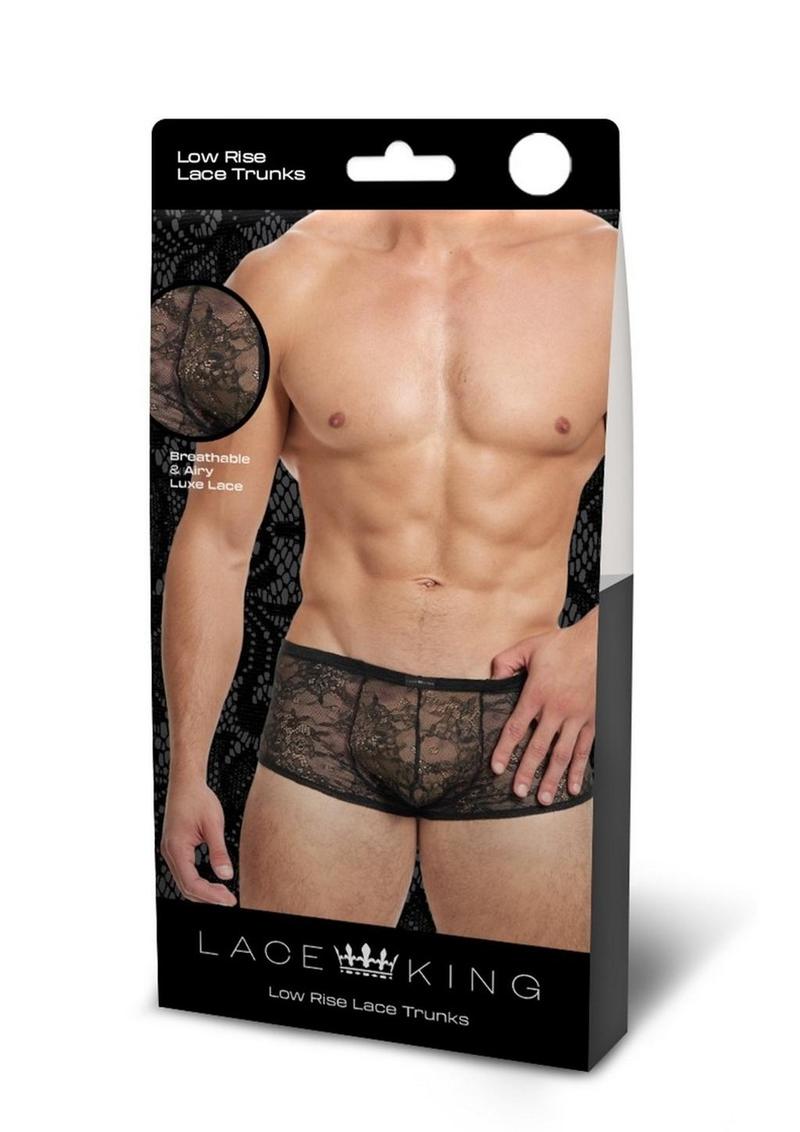 Lace King Lace Trunks - Black - Large/XLarge