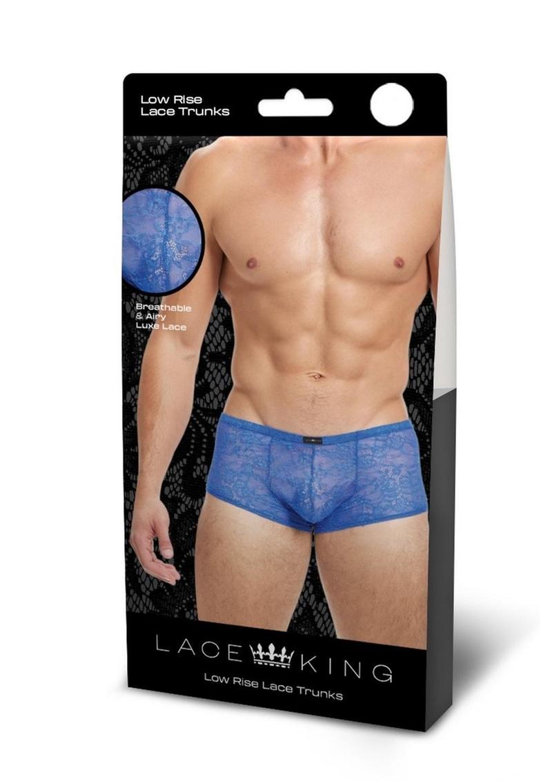Lace King Lace Trunks - Blue - Large/XLarge