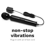 Le Wand Die Cast Plug-In Massager Black