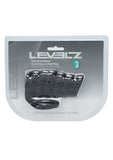 Levelz Vibrating Ribbed Silicone Cock Sleeve and Ball Ring - Black