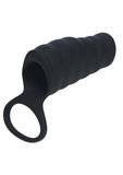 Levelz Vibrating Ribbed Silicone Cock Sleeve and Ball Ring