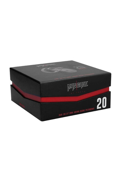 Mancage Model 20 Chastity Cage with Plug - Black - 3.5in