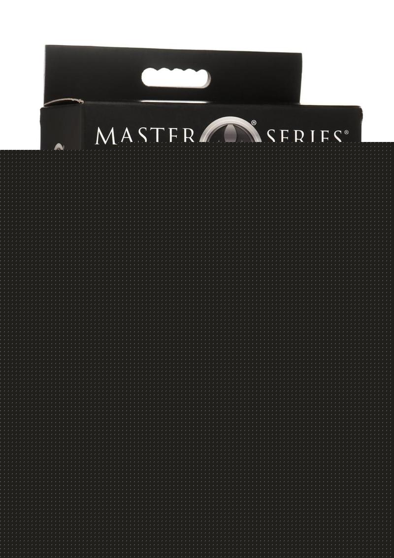 Master Series Ass Bound Anchor Inflatable Silicone Anal Plug - Black