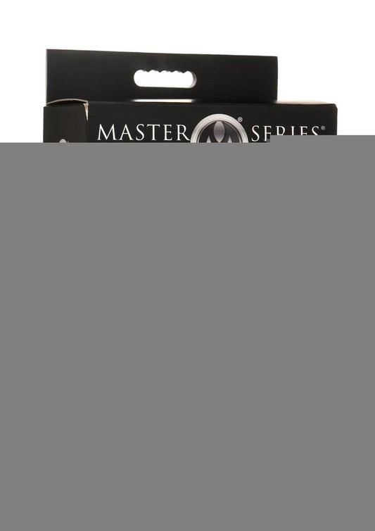 Master Series Ass Puffer Nubbed Inflatable Silicone Anal Plug - Black