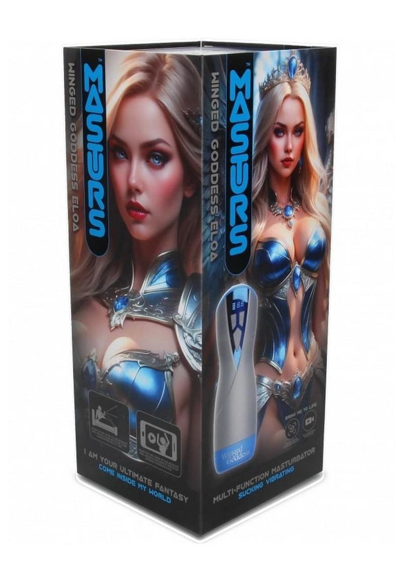 Masturs Eloa Winged Goddess Rechargeable Multi Function Masturbator - Gray