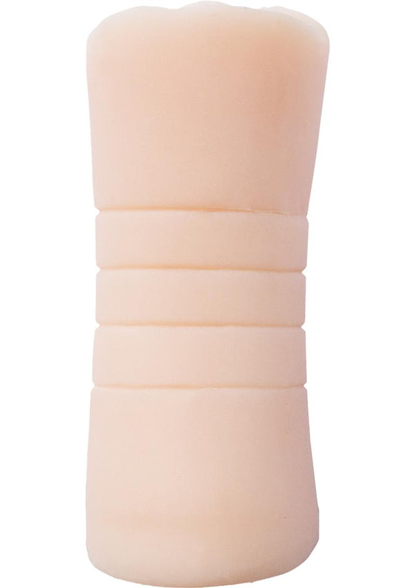 Natural Realskin Pussy and Ass Double Sided Masturbator - Pussy - Butt - Vanilla