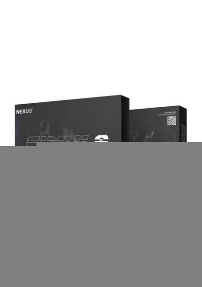 Nexus Simul8 Stroker Edition Rechargeable Silicone Dual Anal and Cock/Ball Ring with Remote Control - Black