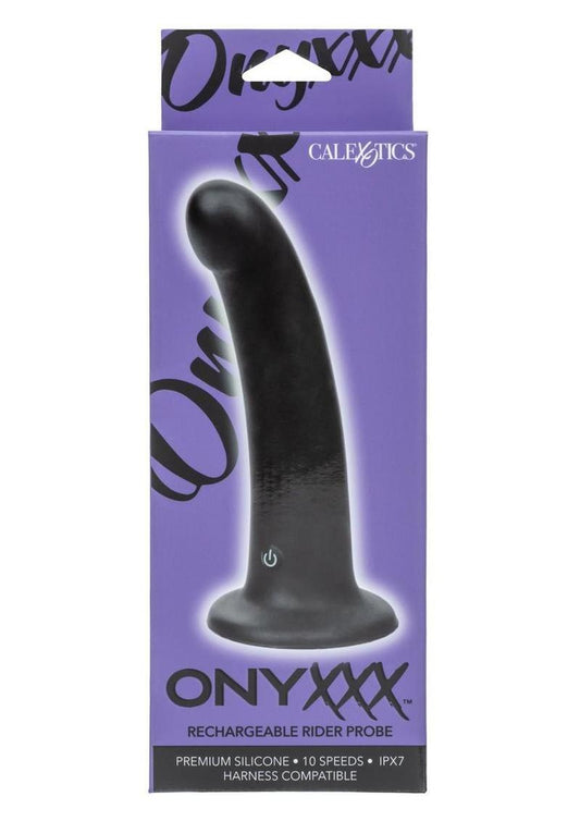 Onyxxx Rechargeable Silicone Rider Probe - Black