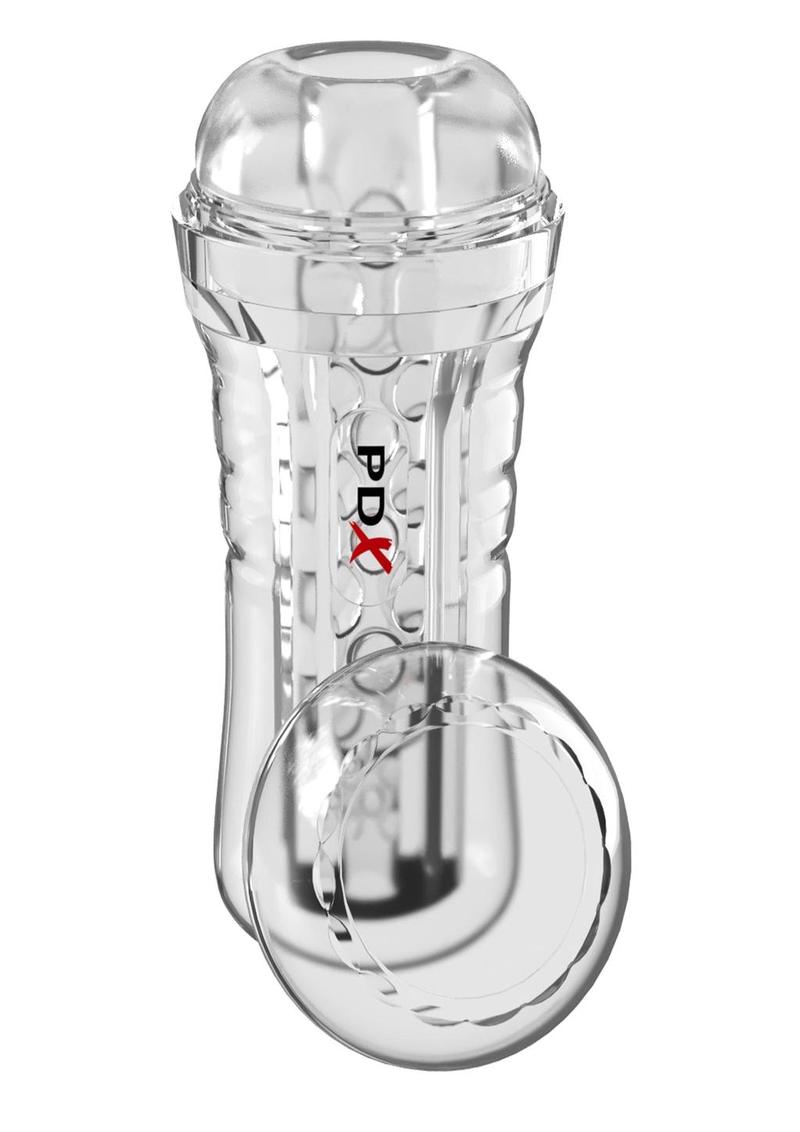 Pdx Elite Viewtube See-Thru EZ-Grip Stroker - General Orifice - Clear