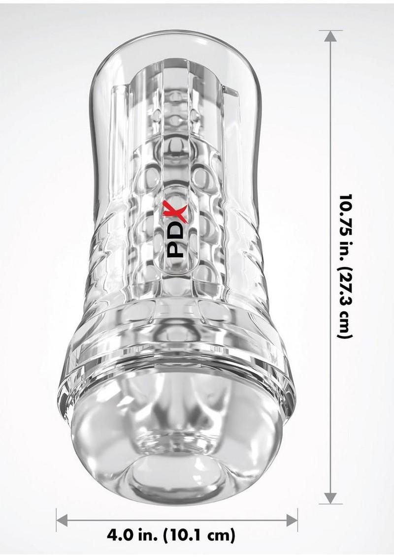 Pdx Elite Viewtube See-Thru EZ-Grip Stroker - General Orifice