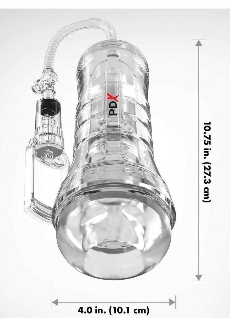 Pdx Elite Viewtube Vac XXL Pump See-Thru EZ-Grip Pump Stroker - General Orifice