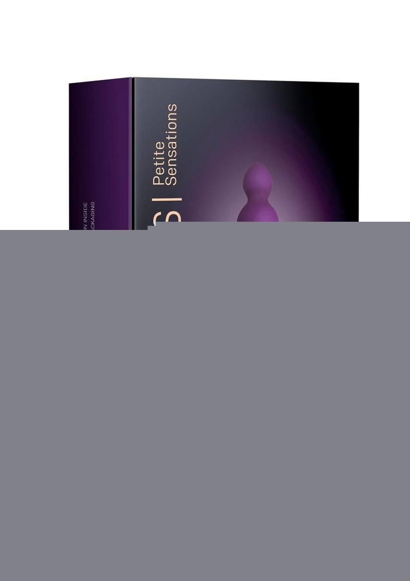 Petite Sensations Bubbles Silicone Vibrating Butt Plug - Purple
