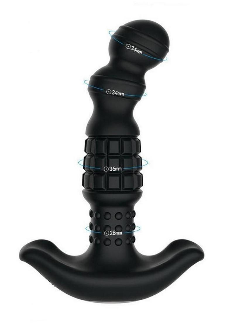 Pineapple Man Rolling Bead Vibrating Rechargeable Silicone Prostate Massager