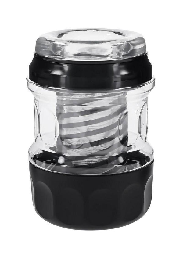 Playboy Spring Fling Rechargeable Stroker - Black/Clear