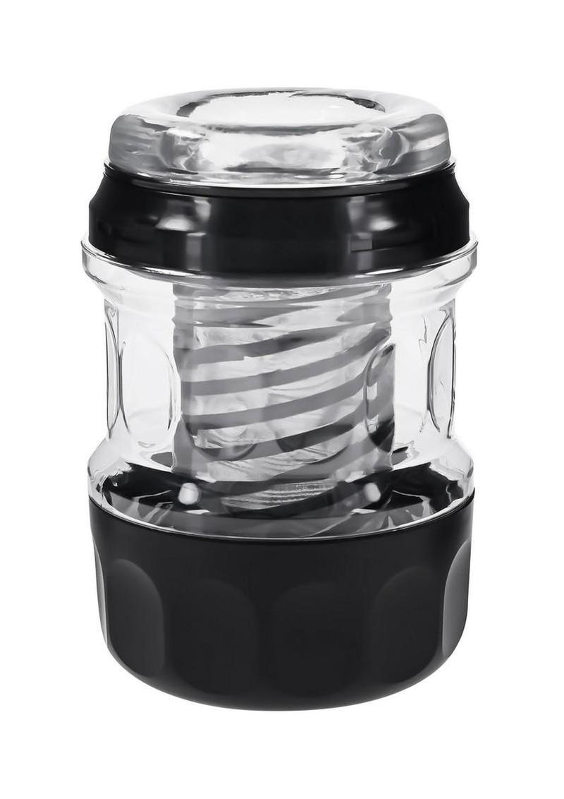 Playboy Spring Fling Rechargeable Stroker - Black/Clear