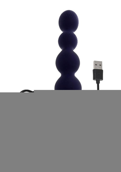 Pleasure Orbit Rechargeable Silicone Anal Beads with Remote Control