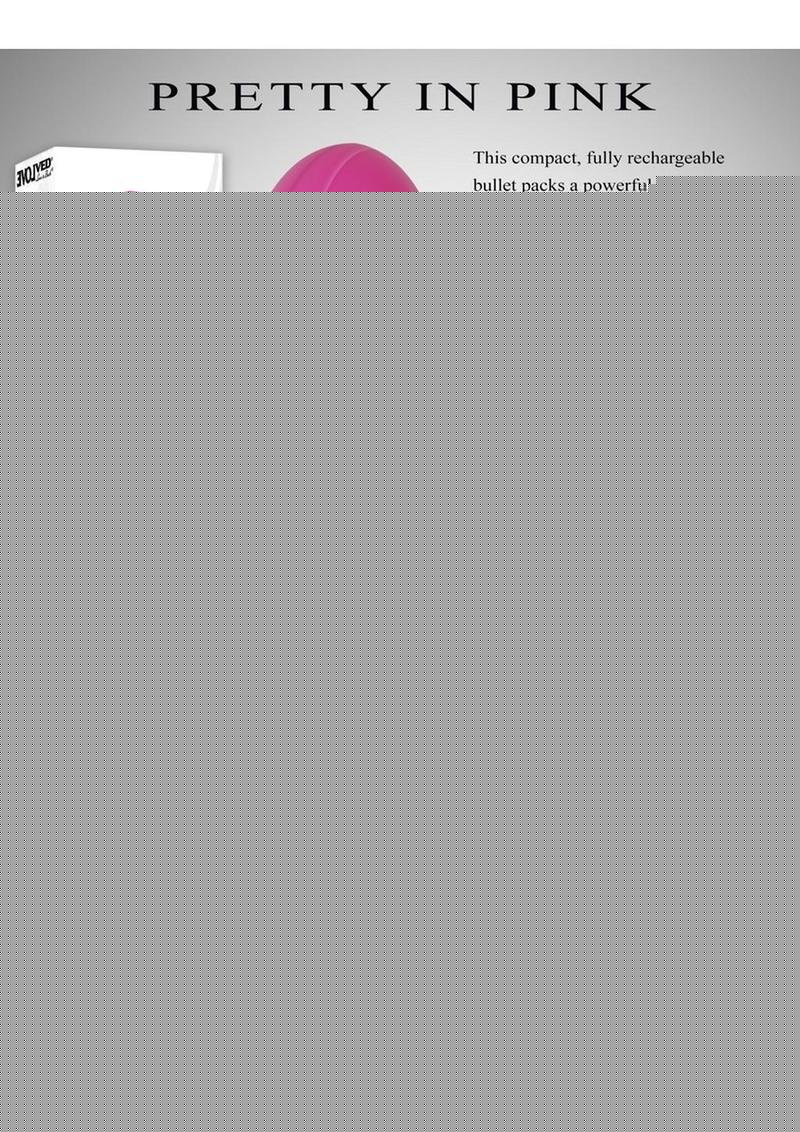 Pretty In Pink Rechargeable Bullet