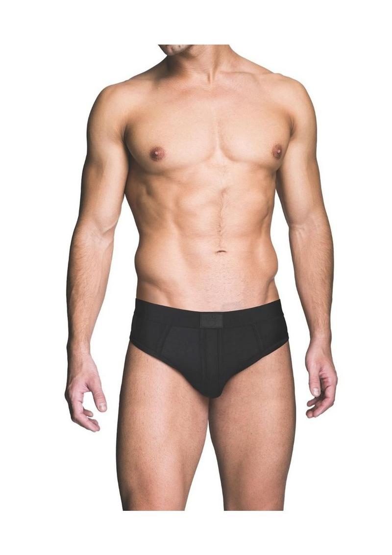 Prowler Red Ass-Less Brief - Black - Large