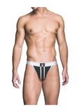 Prowler Red Ass-Less Jock - Black/White - Large