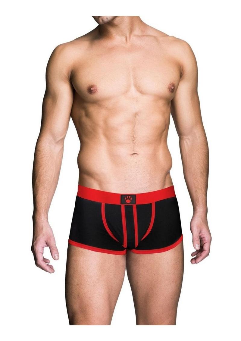 Prowler Red Ass-Less Trunk - Black/Red - Large