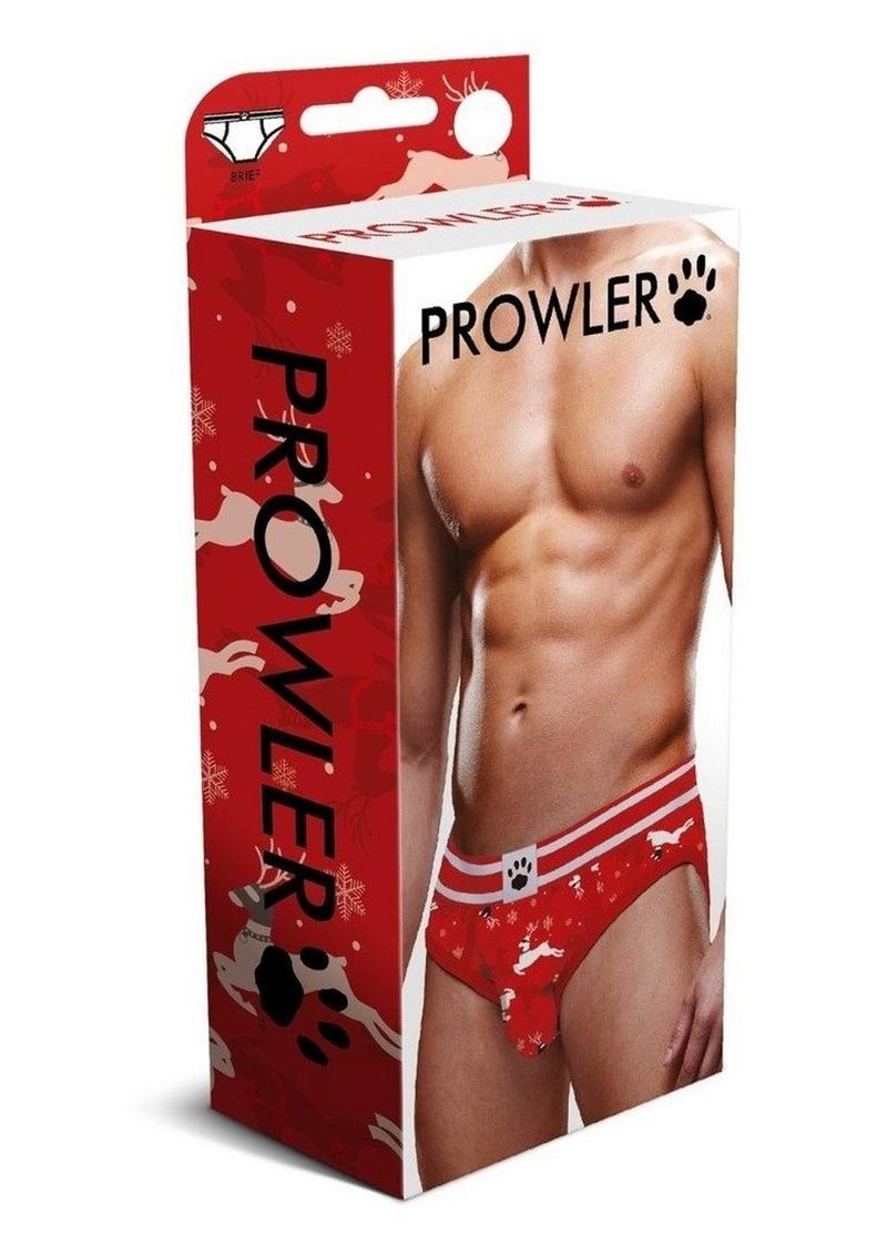 Prowler Reindeer Brief - Black/Red - Large