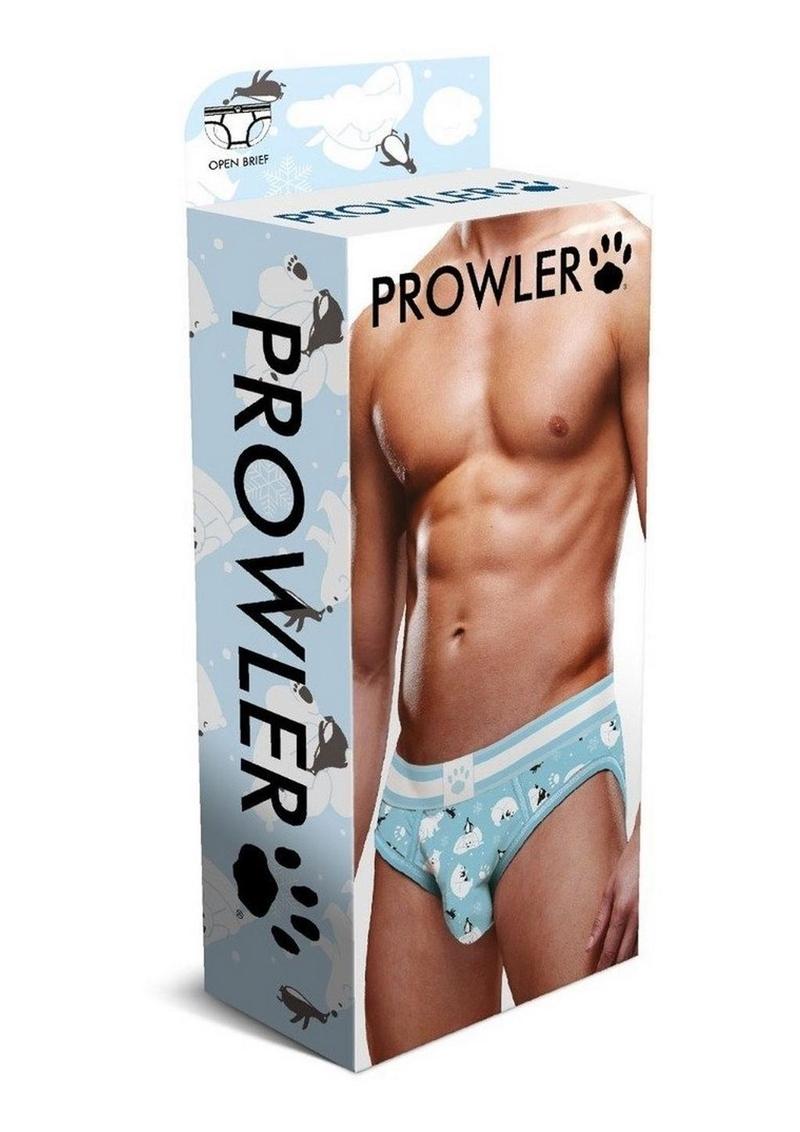 Prowler Winter Animals Open Brief - Blue/White - Large