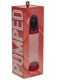 Pumped Cyberpulse 13 Function Automatic Rechargeable Penis Pump - Metallic - Red
