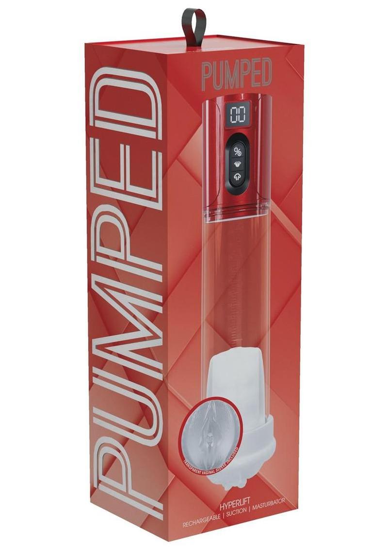 Pumped Hyperlift 7 Function Masturbator - Metallic - Red