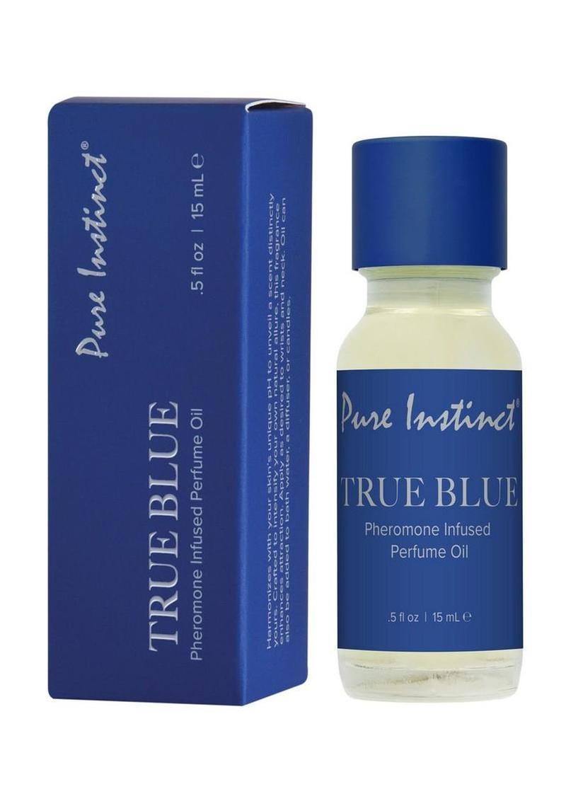 Pure Instinct Pheromone Perfume Oil Dropper- True - Blue - 0.5oz/15ml