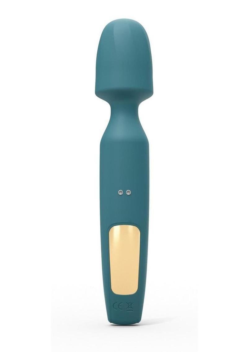 R-Evolution Rechargeable Silicone Rabbit Vibrator - Teal Me - Teal
