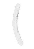 Realrock Crystal Clear Double Dong - Clear - 13in